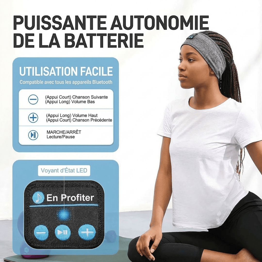 Bandeau Casque bluetooth Anti Bruit